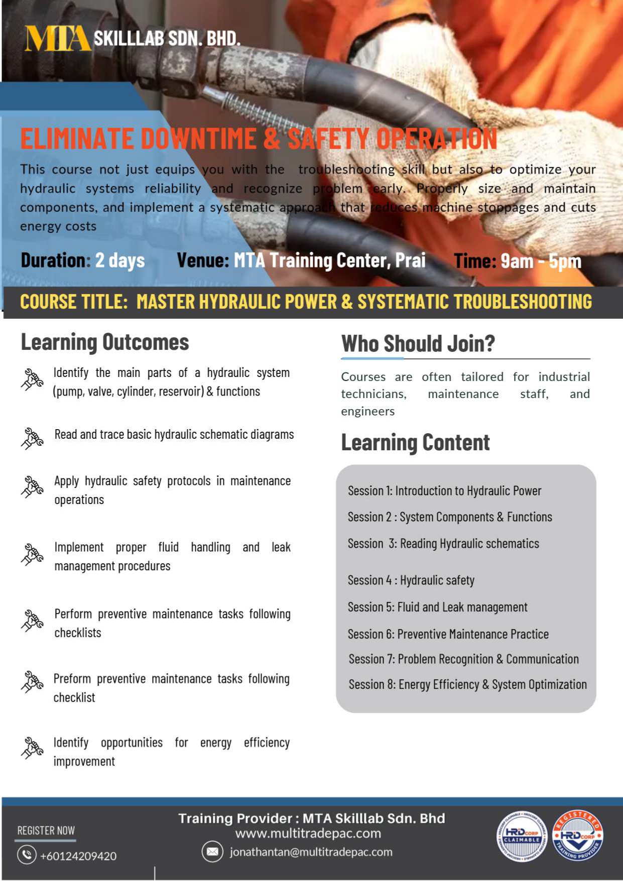 Hydraulic Training Course